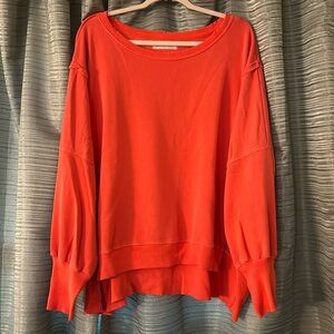 We the Free Camden Sweatshirt. Size: S. Color: Scarlet Sun.